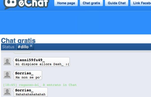 chat gratuita senza registrazione no java