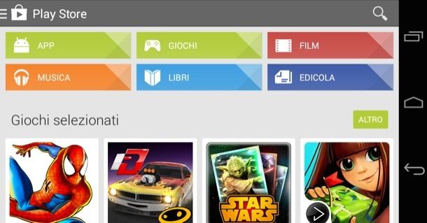 Scarica app play store per tablet