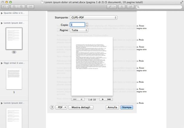 Come Trasformare Un File Word In Pdf Con Mac Salvatore Aranzulla