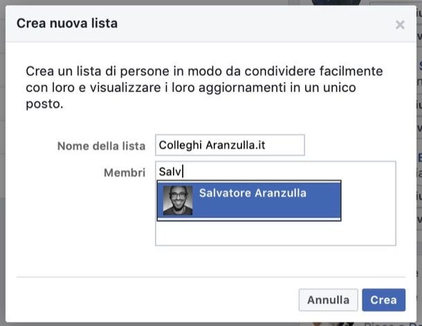 Come Creare Liste Di Amici Su Facebook Salvatore Aranzulla