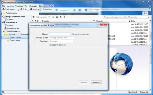 Mozilla thunderbird настройка почты gmail