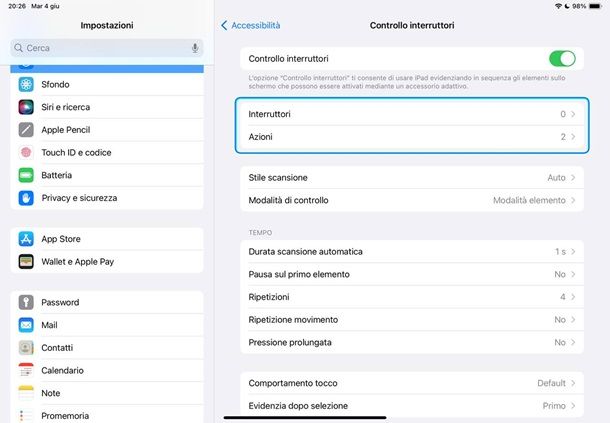 Come comandare iPad con iPhone: controllo interruttori