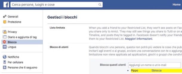 Come Sbloccare Una Persona Su Facebook | Salvatore Aranzulla