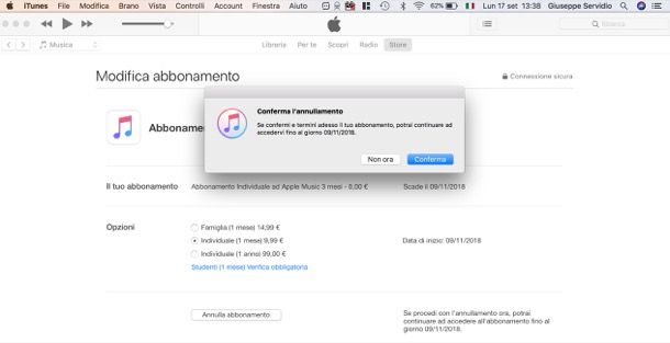 come disattivare apple music salvatore aranzulla