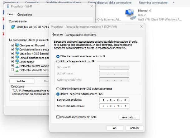 Come impostare DNS su Windows 10 e precedenti