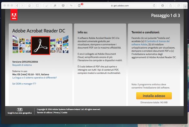 download acrobat reader gratis italiano