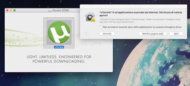 Utorrent.dmg is in use data