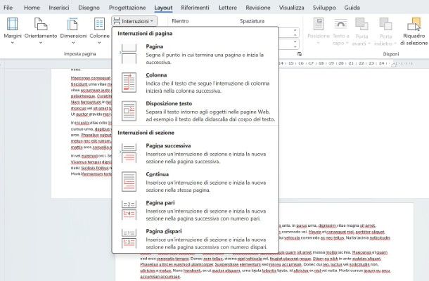 Come ruotare una sola pagina di Word