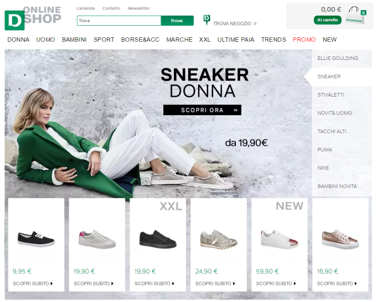 siti online scarpe economiche