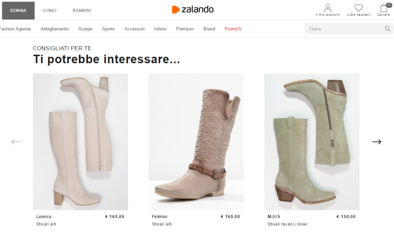 vendita scarpe online zalando