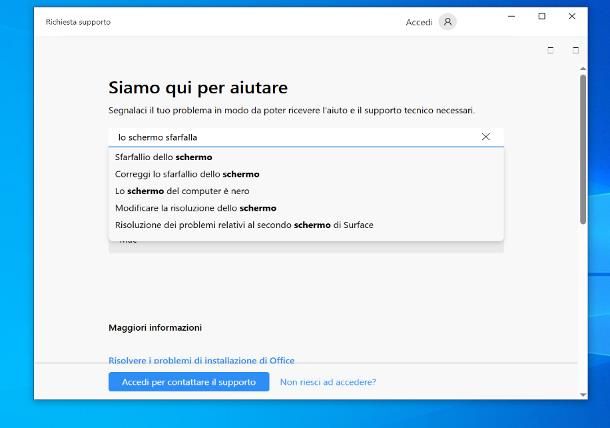 Come ottenere assistenza in Windows 10: problemi di sistema