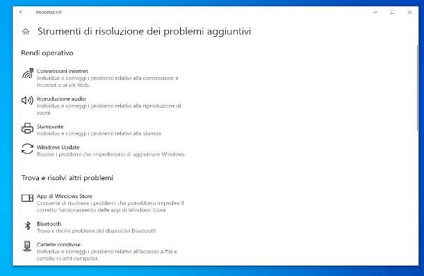 Come ottenere assistenza in Windows 10: problemi di sistema