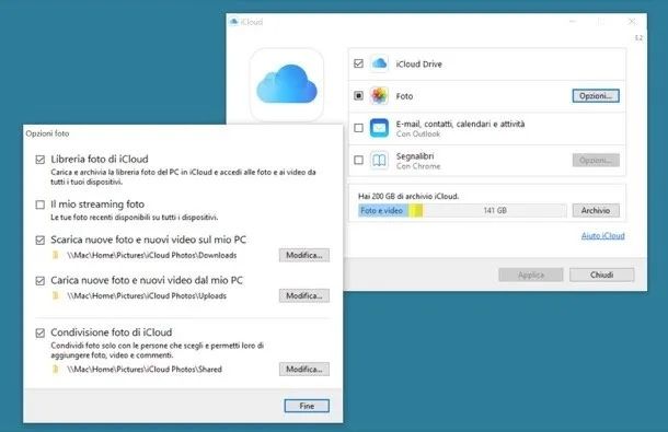 iCloud su PC