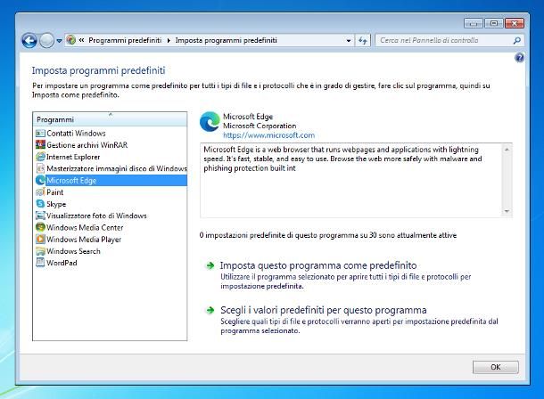 Come aprire un file con un dato programma: Windows 7