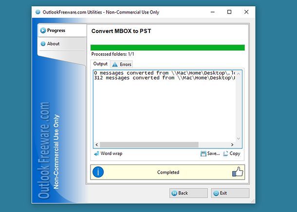 convert outlook pst to mbox open source