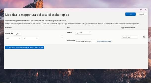 Come cambiare comandi tastiera: Windows