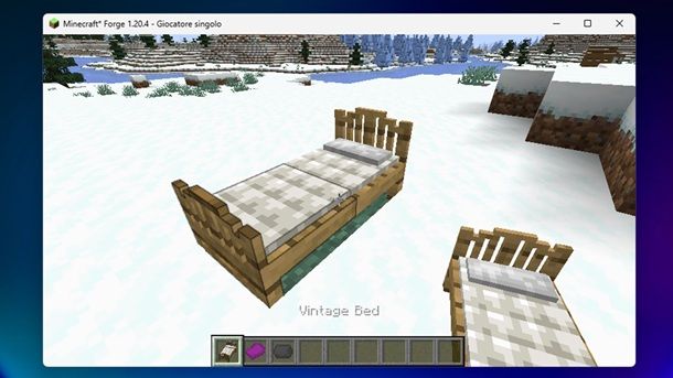 Vintage Bed Minecraft
