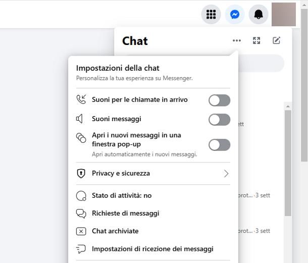 Come disattivare la chat di Facebook Web