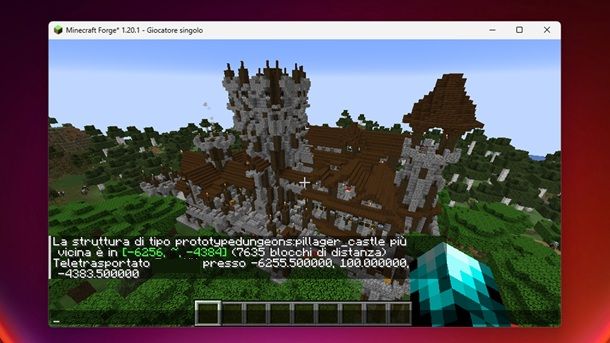 Castello Minecraft pronto Java mod