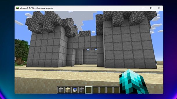 Entrata castello Minecraft