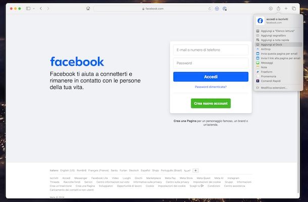 Facebook Mac