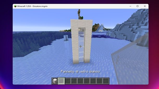 Pannello di vetro bianco Minecraft