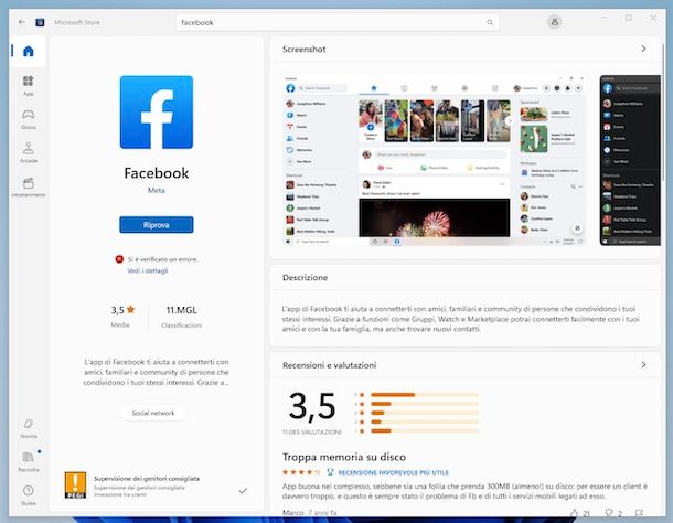 Facebook Windows