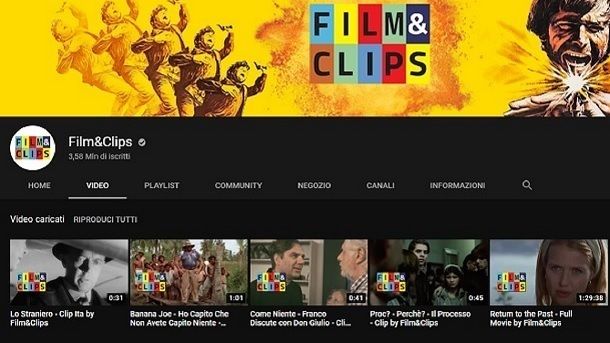 Film completi su YouTube