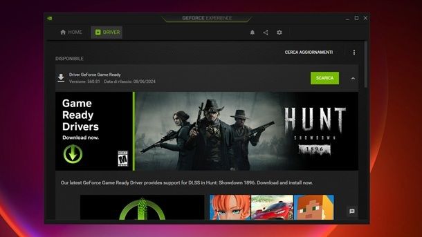 Programmi per potenziare giochi PC driver NVIDIA