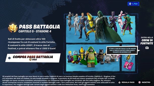 Come regalare Pass Battaglia Fortnite PS4