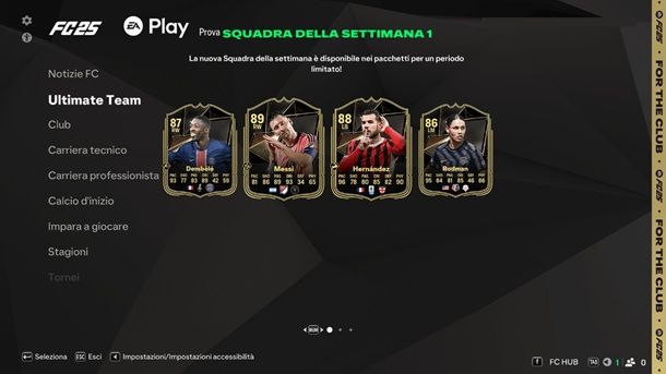 Informazioni preliminari EA Sports FC 25 Ultimate Team