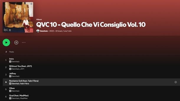 QVC 10 Download Spotify