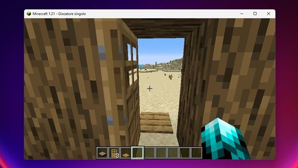 Porta automatica creata funzionante Minecraft