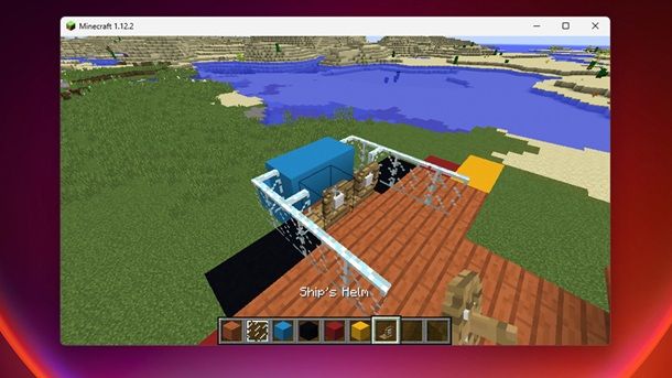 Cabina aereo timone Minecraft