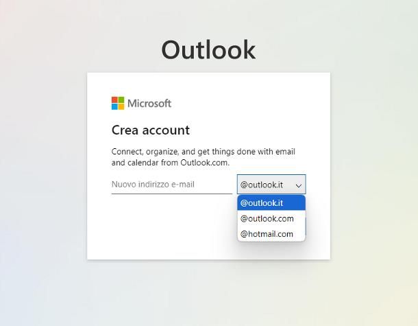 Operazioni preliminari: come creare un account Outlook