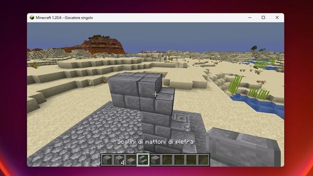 Estensioni scalini mattoni di pietra Minecraft