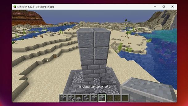 Andesite levigata Minecraft