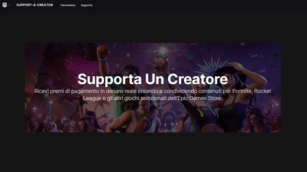 Supporta un Creatore Fortnite