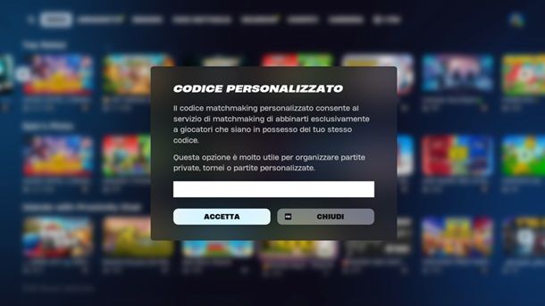 Come inserire i codici personalizzati su Fortnite