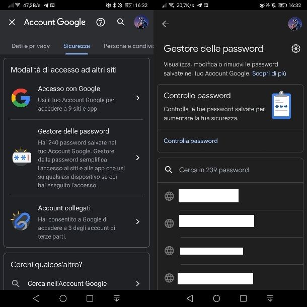 Come vedere password salvate su Android