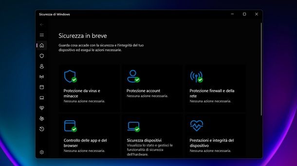 Antivirus integrato Windows Programmi leggeri