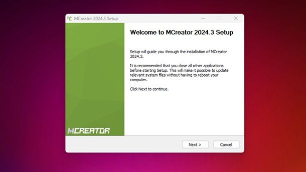 Installazione MCreator Windows 11 mod Minecraft