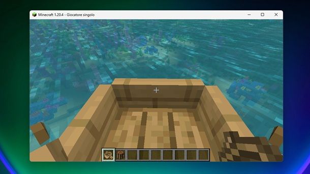 Barca di quercia remi Minecraft