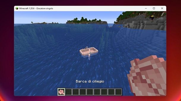 Barca di ciliegio Minecraft