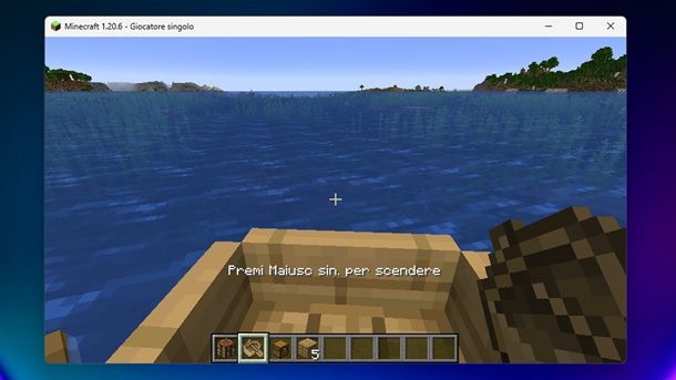 Barca a remi Minecraft