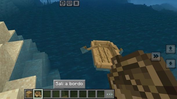 Come fare una barca su Minecraft Bedrock
