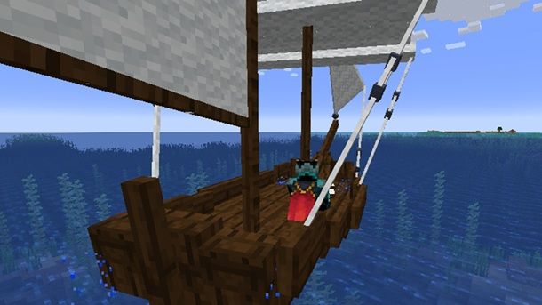 Barca Vela Minecraft Mod