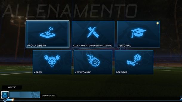 Allenamento Rocket League