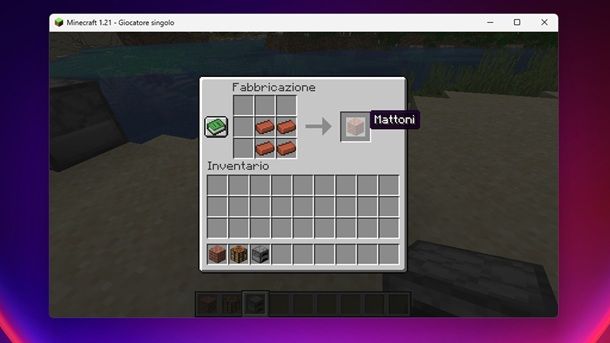 Mattoni Minecraft Fabbricazione banco da lavoro