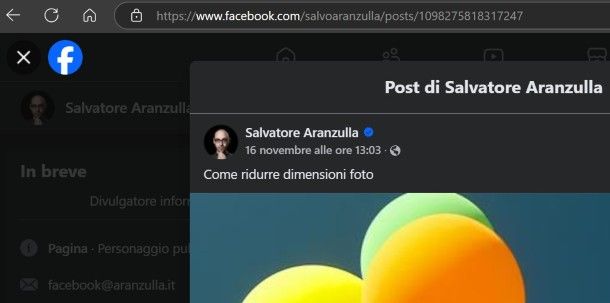 Come trovare ID post Facebook